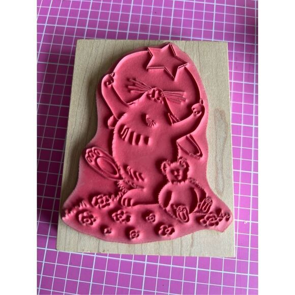 Stamps wood Lot of 5 Easter theme - Picture 2 of 15